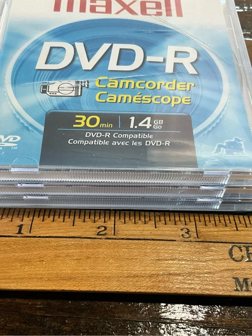 Maxell 3 pack of DVD-R Camcorder 30 min 1.4 GB New Sealed
